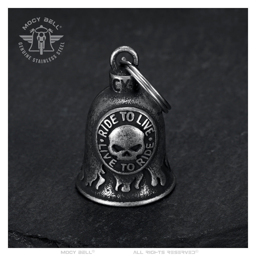 Moto Guardián Campana Ride to Live, Live to Ride Skull HD