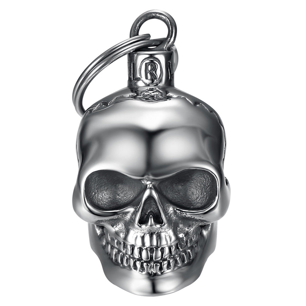 MOCY BELL Motorcycle Bell – Skeleton Skull Design in Stainless Steel
