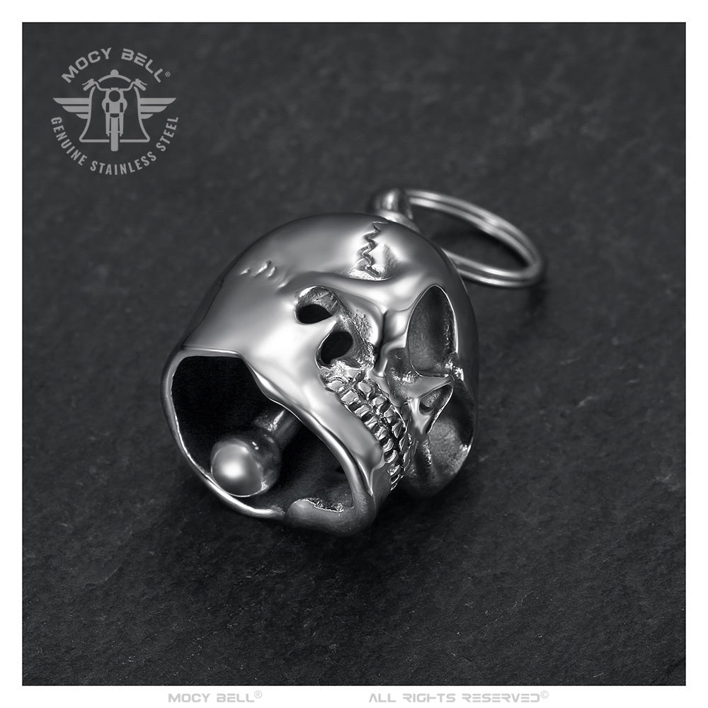 MOCY BELL Motorcycle Bell – Skeleton Skull Design in Stainless Steel