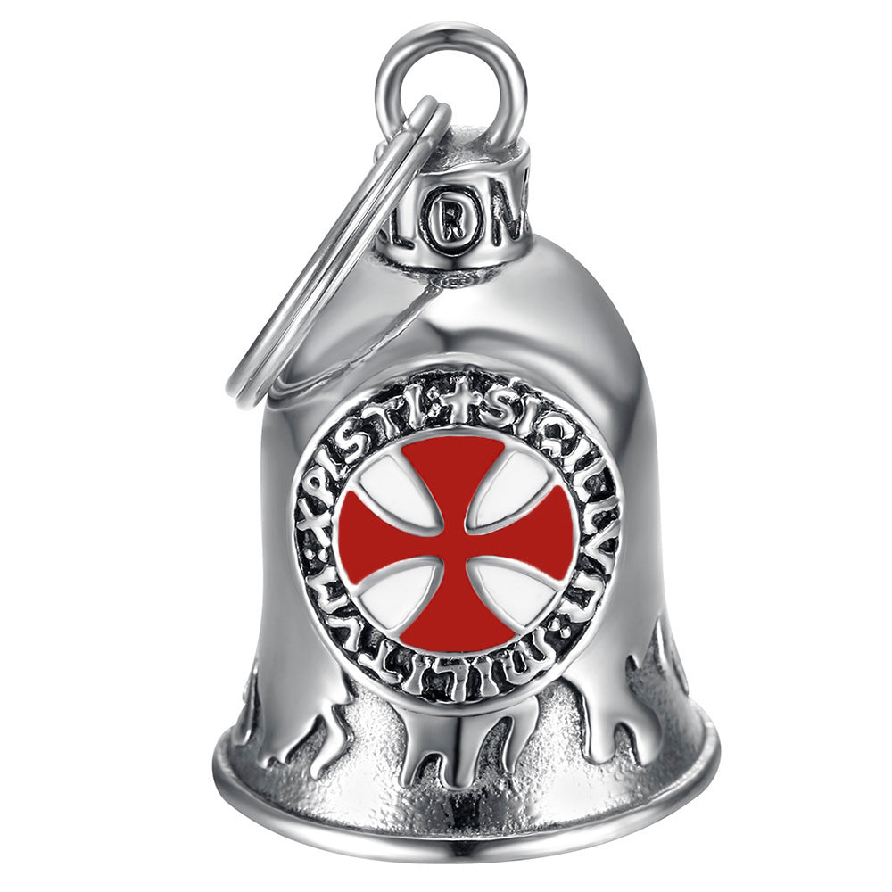 Mocy Bell Templar – Stainless Steel Motorcycle Bell, Protection and Good Luck