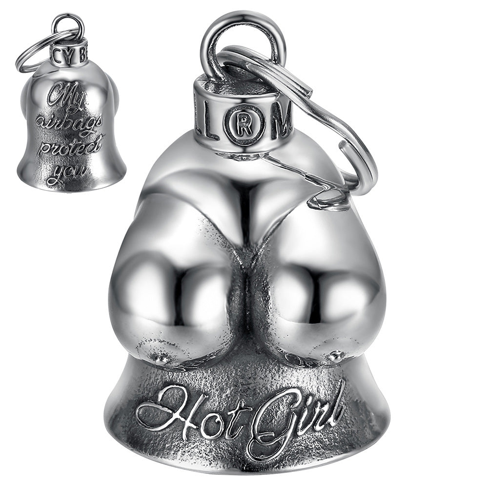 MOCY BELL motorcycle bell - Hot Girl model - 316L stainless steel - Sexy engraving