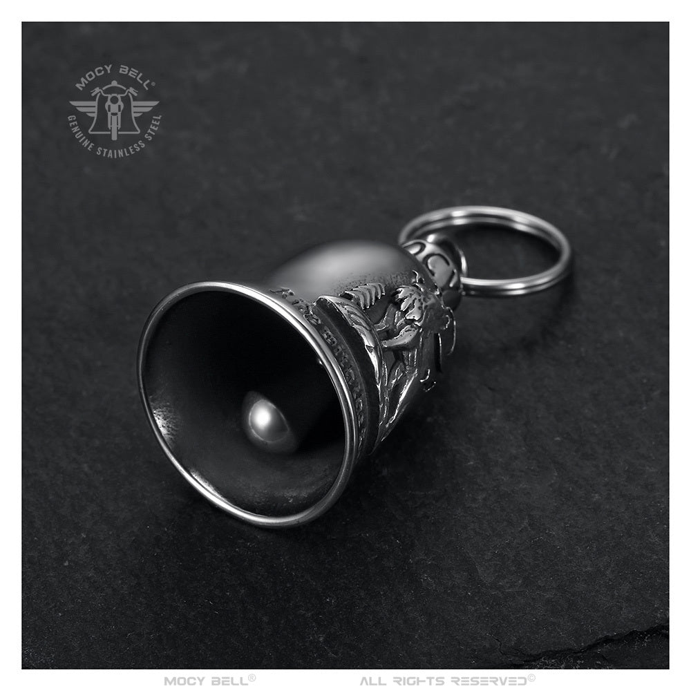 Mocy Bell Wolf Motorcycle Bell - Stainless Steel 316L | Rider’s Good Luck Charm