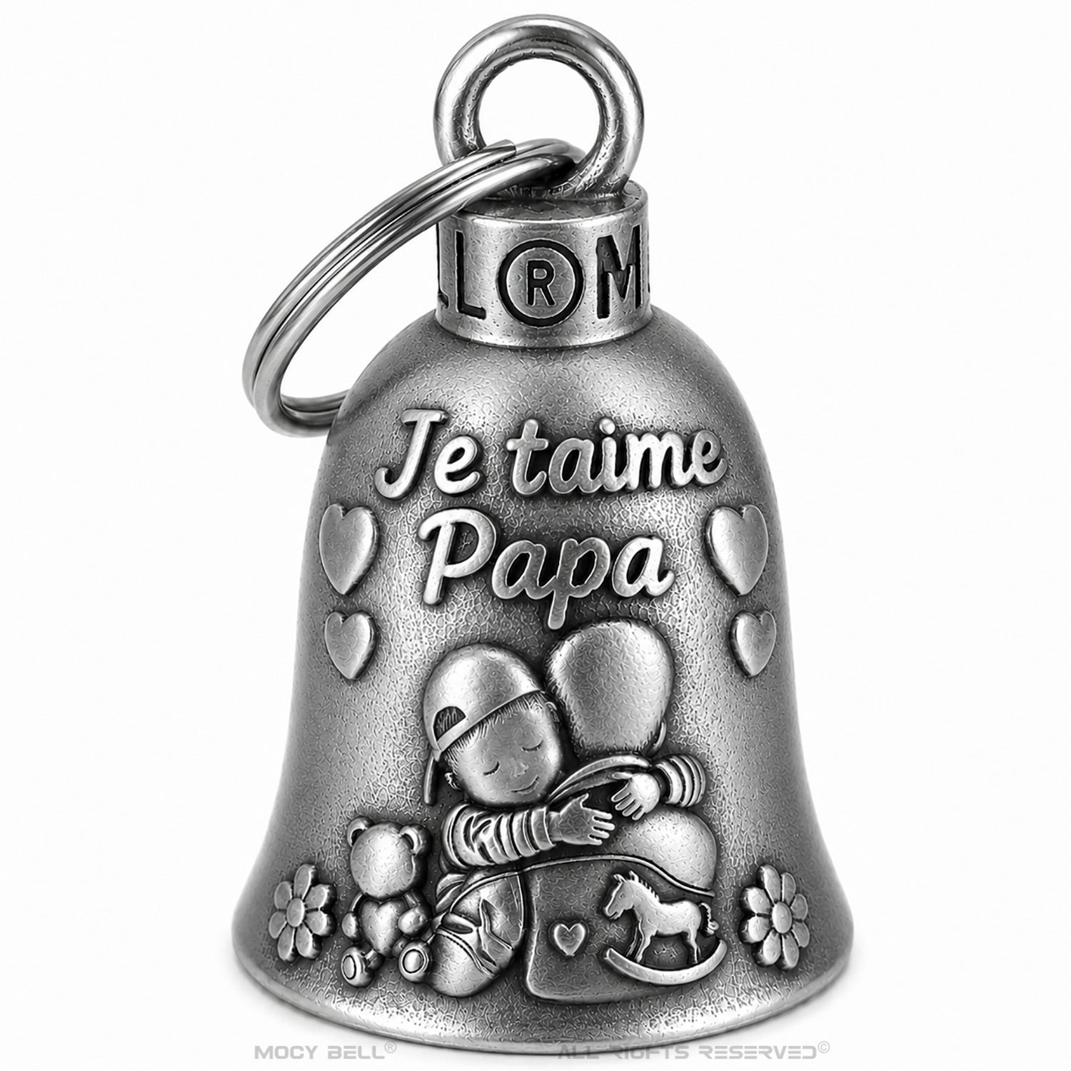Clochette Moto Papa Motard - Je t'aime Papa, sois prudent