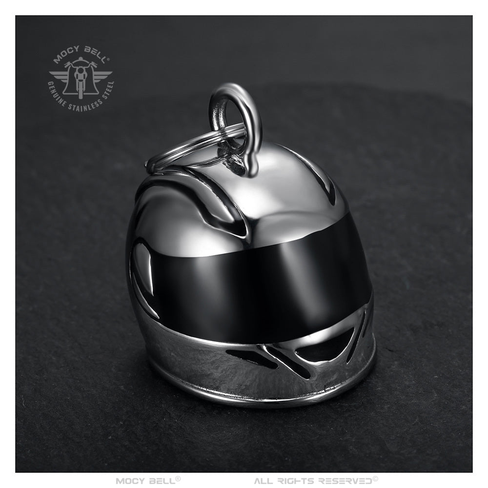 Mocy Bell Motorcycle Bell for Full-Face Helmet – 316L Stainless Steel, Biker Good Luck Charm