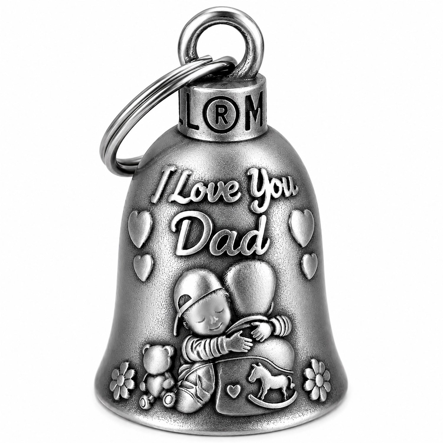 Clochette Moto I Love You Dad - Guardian Bell pour Papa Motard