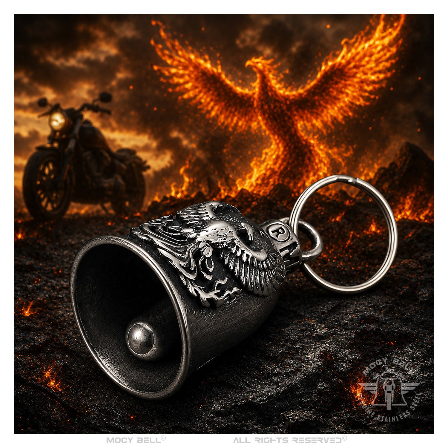 Clochette Moto L'Esprit du Phoenix - Gremlin Bell Motard