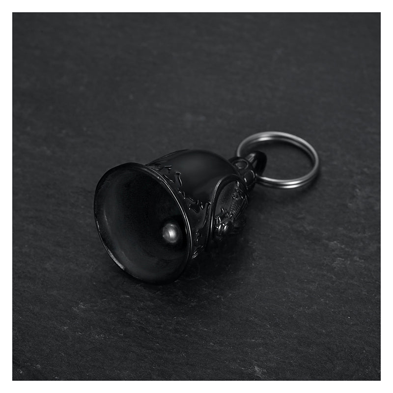 Motorcycle Guardian Bell Lucky Bell V-twin V2 Engine Black Titanium Stainless Steel