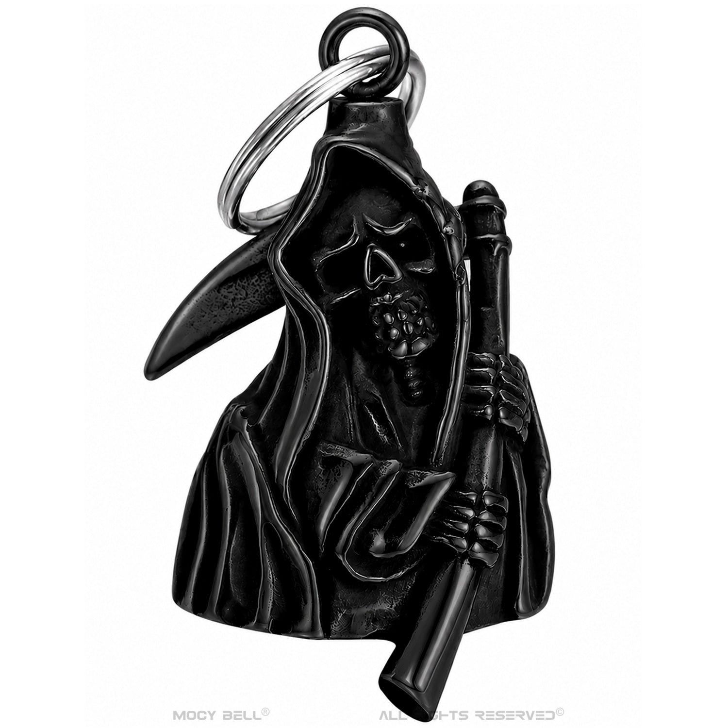 Gremlin Bell Faucheuse noir titane au design Dark Rider pour motard