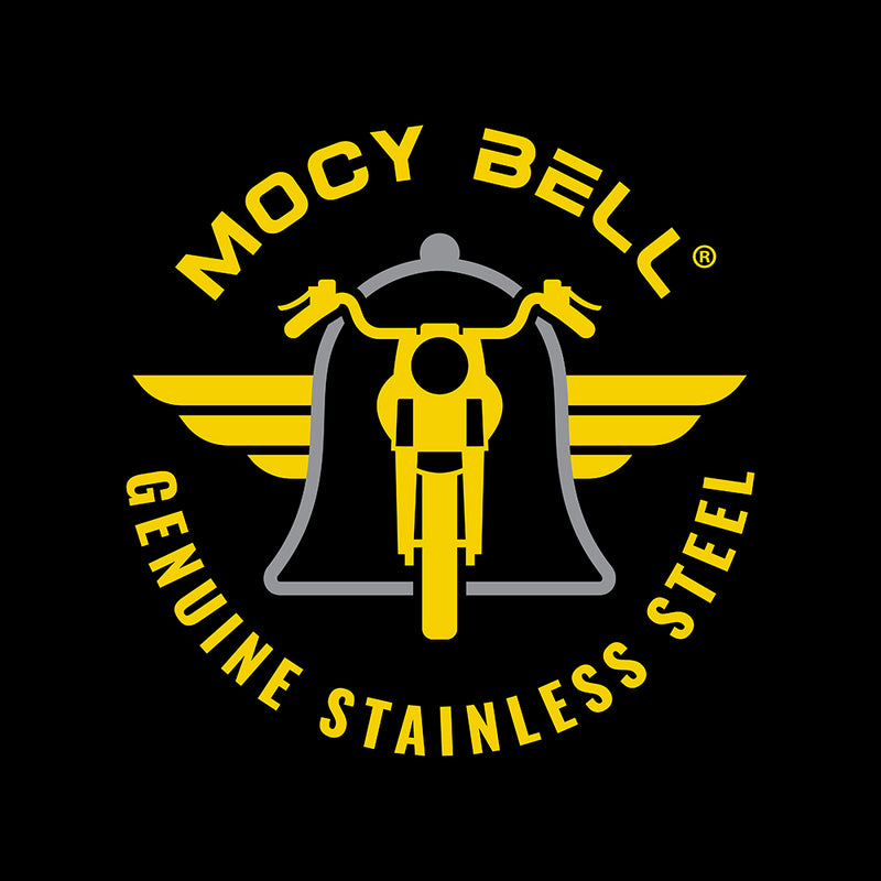 MOCY BELL Motorcycle Bell – Fuck You Lucky Charm in Black Titanium Steel