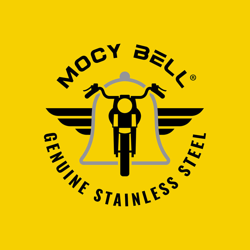 Mocy Bell Guardian Motorradklingel – Edelstahl-Engelsflügel-Design