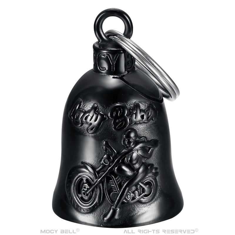 <tc>LADY BIKER black Motorcycle bell</tc>