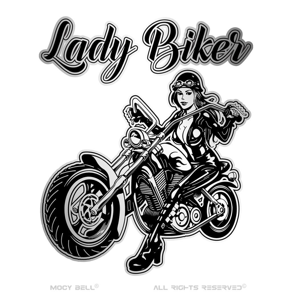 Clochette moto LADY BIKER black - Mocy Bell