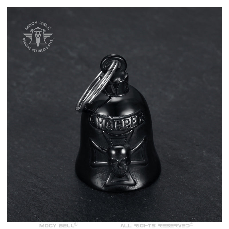 <tc>CHOPPER black Motorcycle bell</tc>