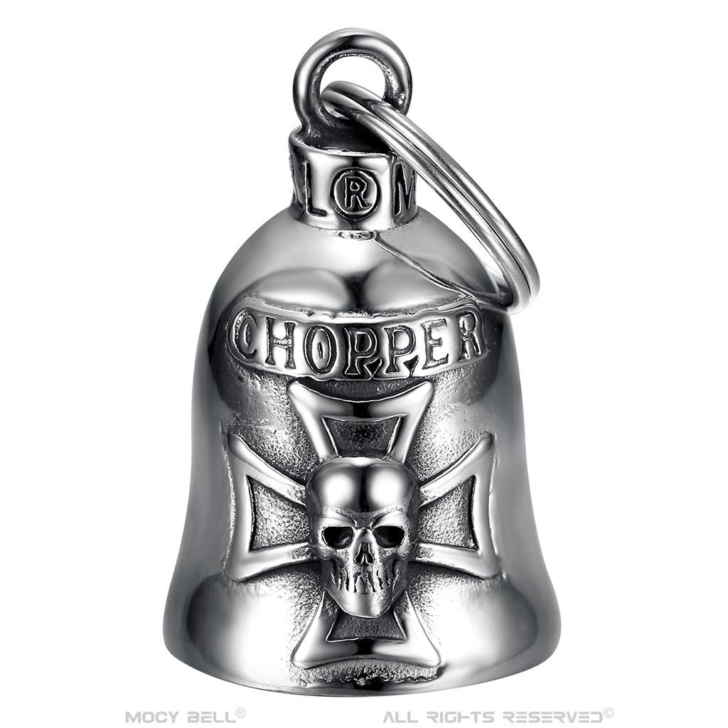 Clochette moto CHOPPER silver - Mocy Bell