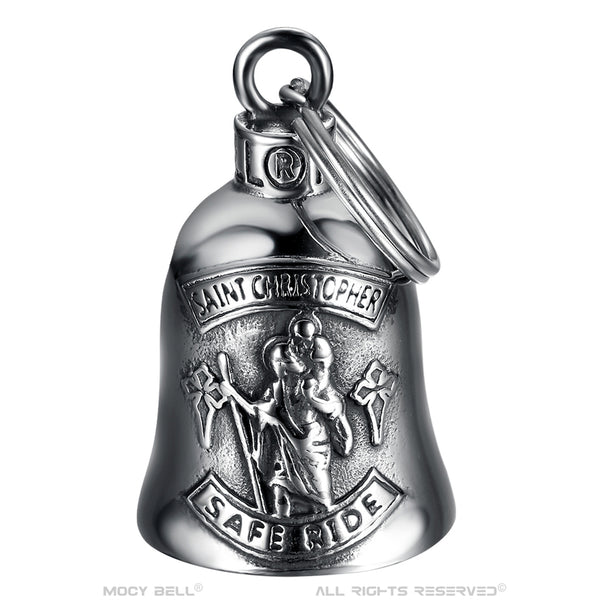 <tc>SAFE RIDE silver motorcycle bell</tc>