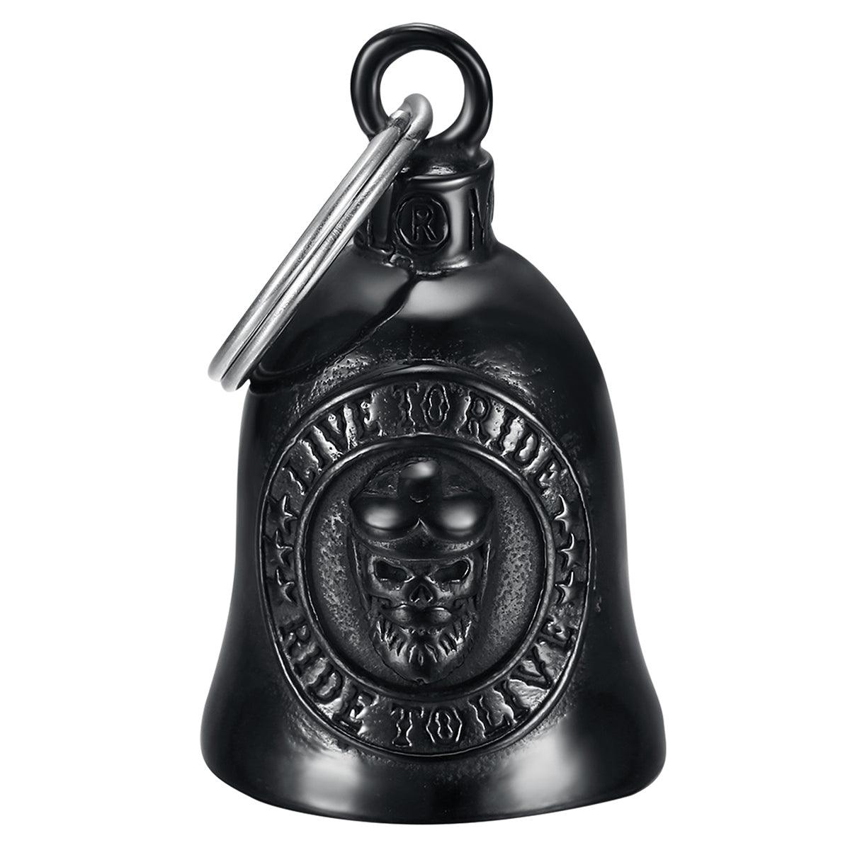 Clochette moto SKULL Live to Ride black - Mocy Bell