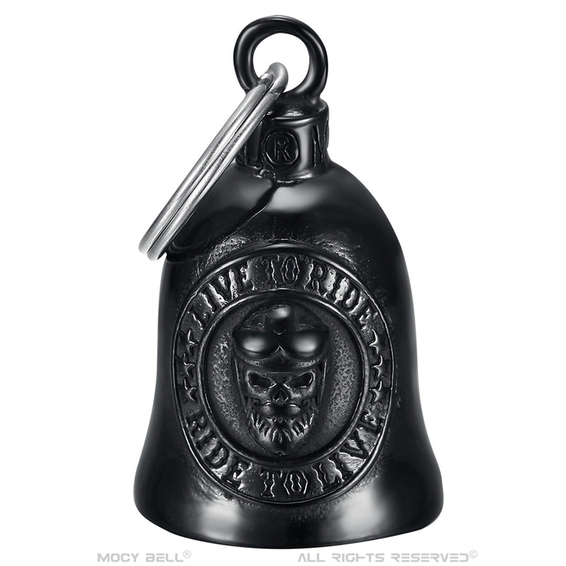 <tc>SKULL Live to Ride black Motorcycle bell</tc>