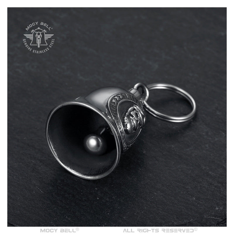 <tc>SKULL Live to Ride silver motorcycle bell</tc>