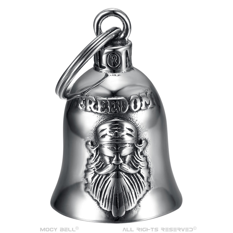 FREEDOM silver motorcycle bell