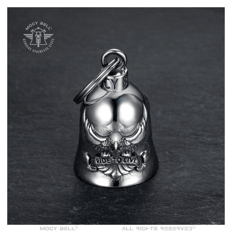 <tc>EAGLE Ride to live silver Motorcycle bell</tc>