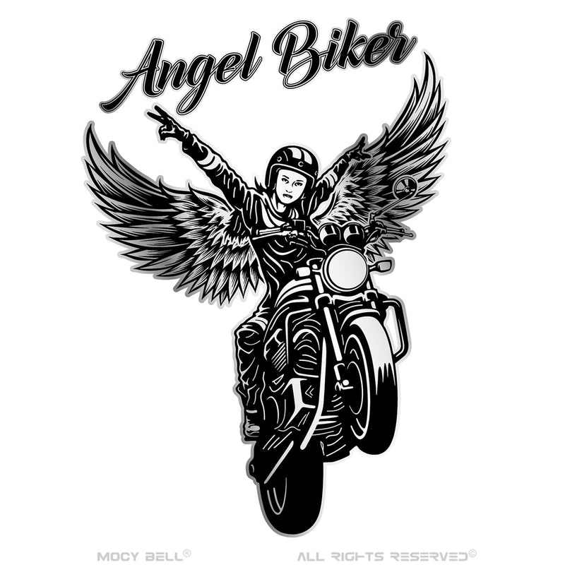 Clochette moto ANGEL BIKER black